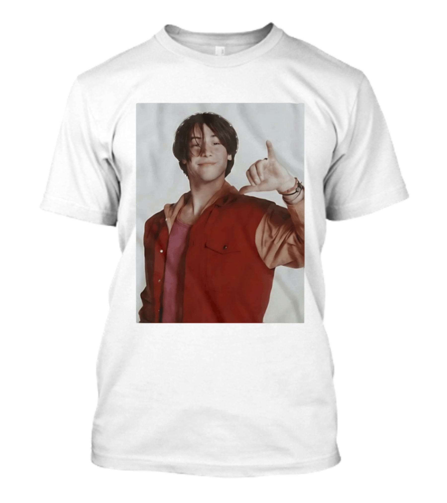 Keanu Reeves Hang Loose 90s Vintage Style Nostalgia Iconic Gesture T-Shirt