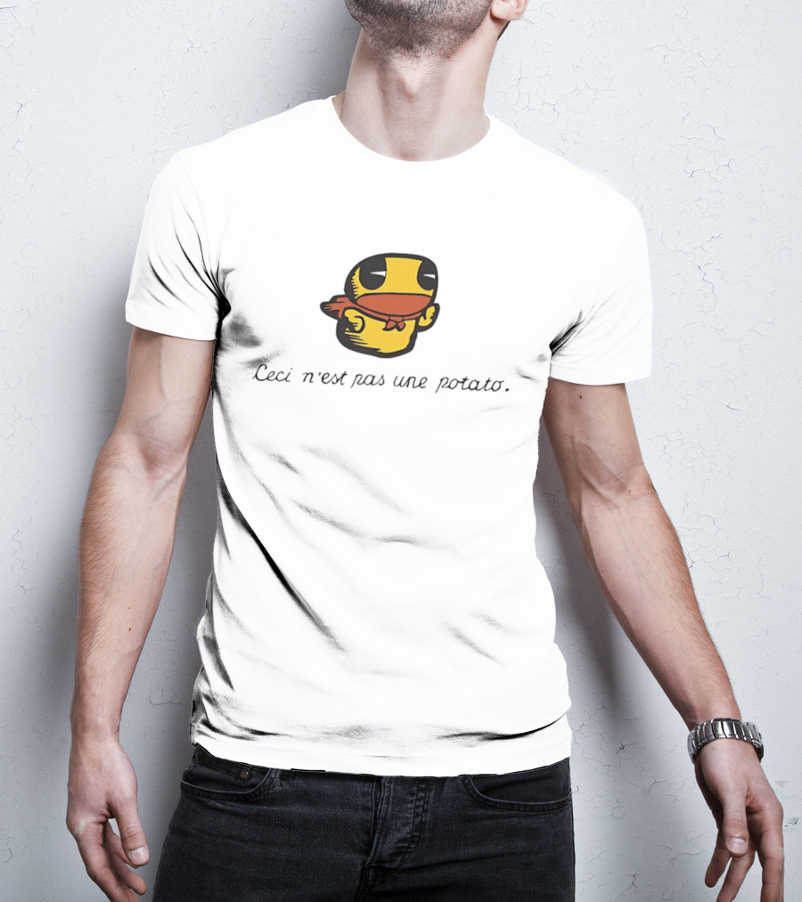 Duck Ceci N'est Pas Une Potato Magritte T-Shirt