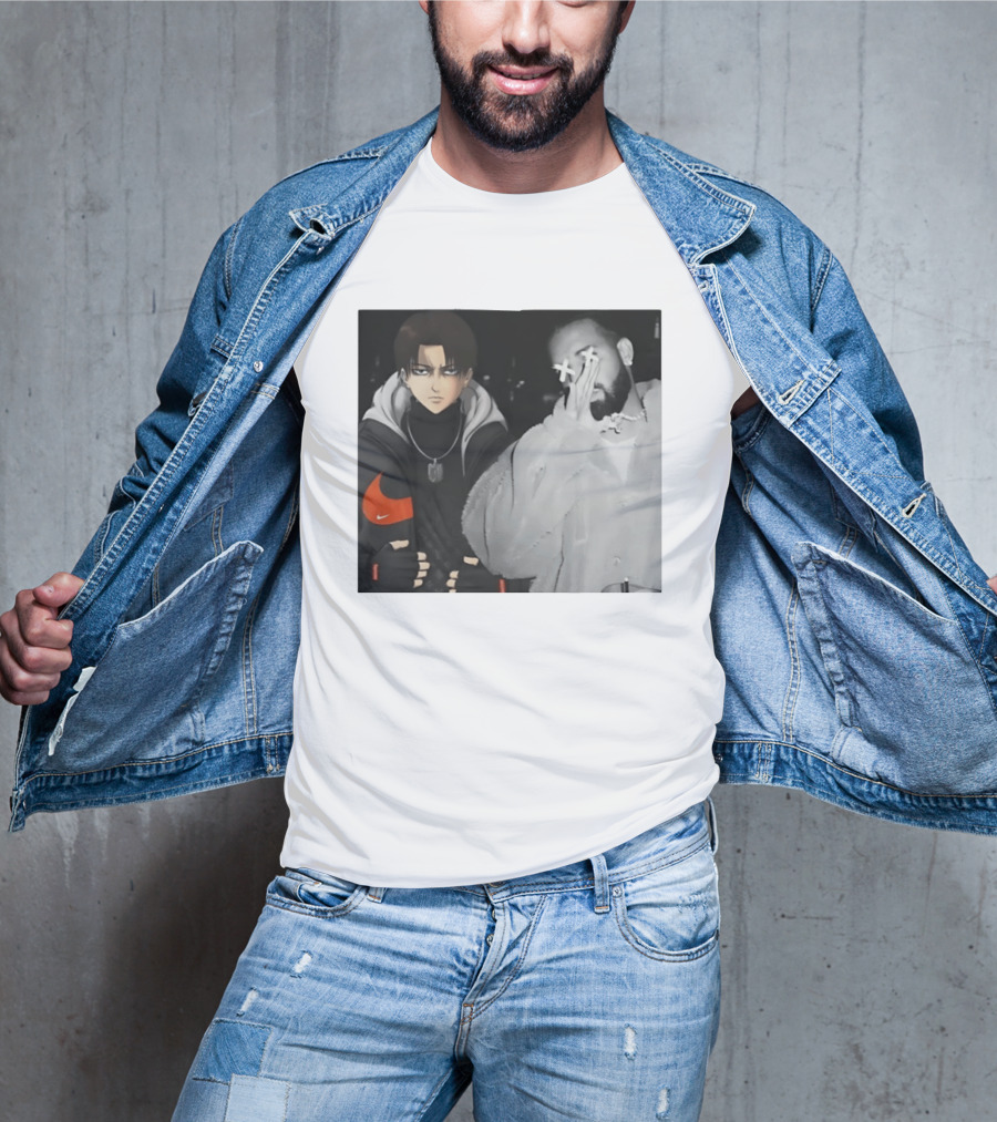 Levi Ackerman Nike Puffer Jacket Drake Crossover Fashion T-Shirt