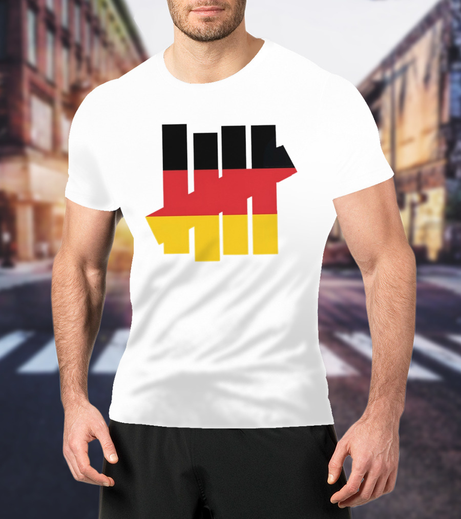 Germany Flag Undefeated Tally Marks Black Red Gold T-Shirt