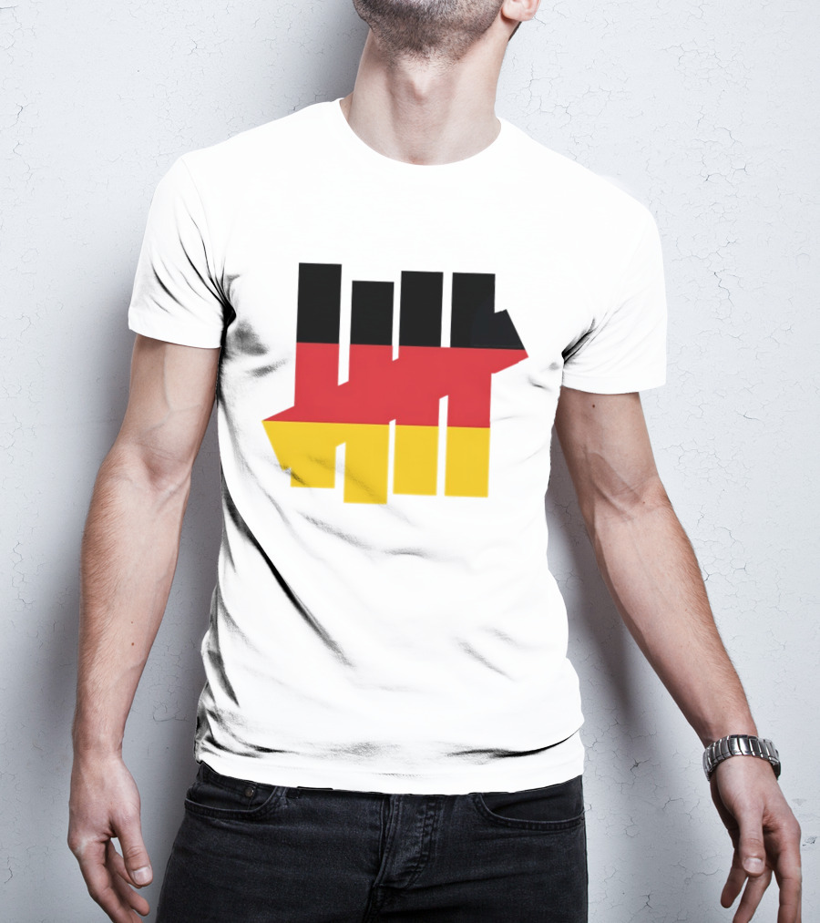 Germany Flag Undefeated Tally Marks Black Red Gold T-Shirt
