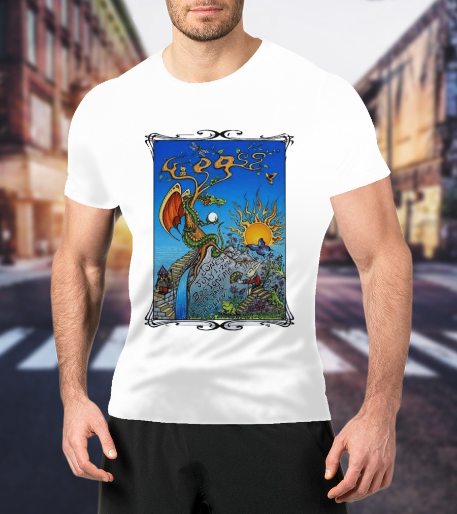 Goose July 2026 Boston Dragon Fantasy Art Leader Bank Pavilion T-Shirt