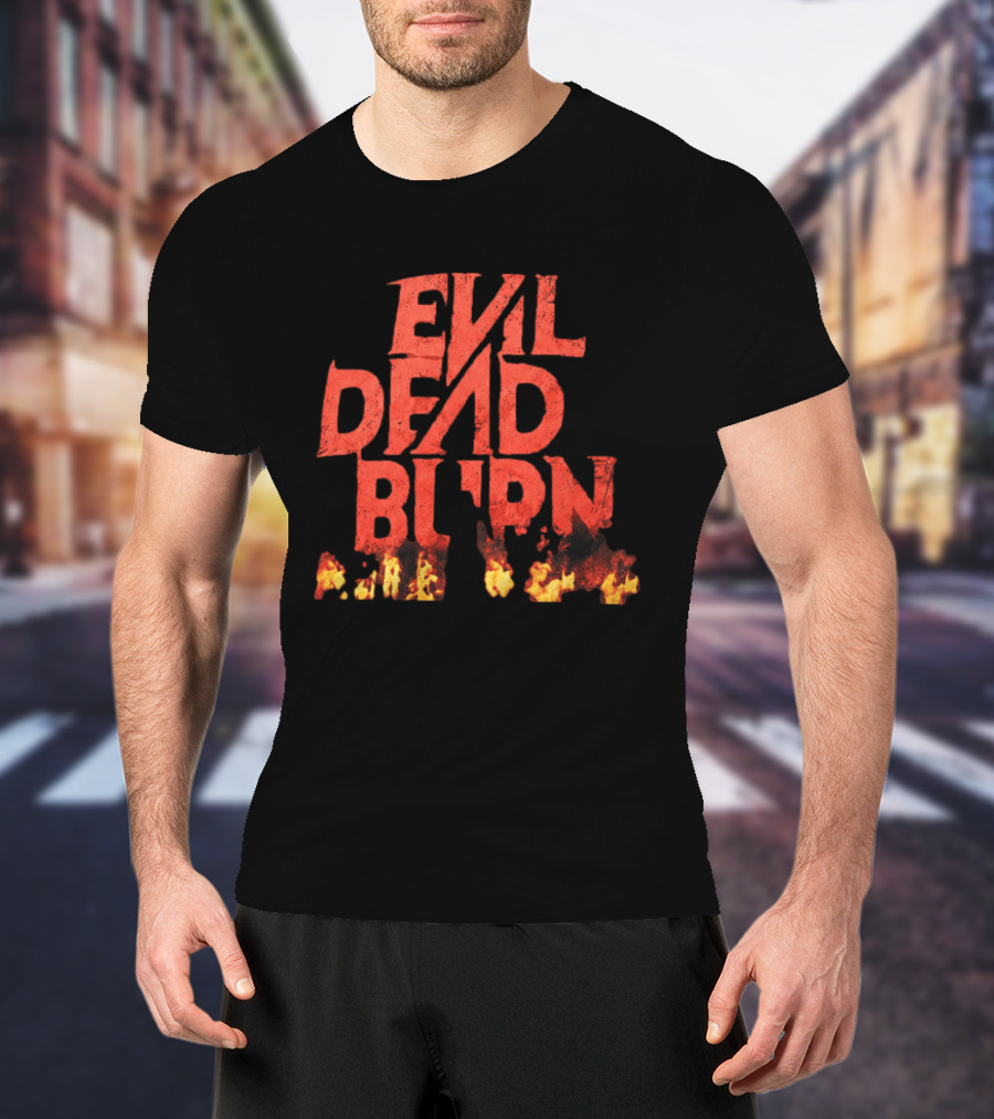 2026 Souheila Yacoub Evil Dead Burn Movie Fire Letters T-Shirt