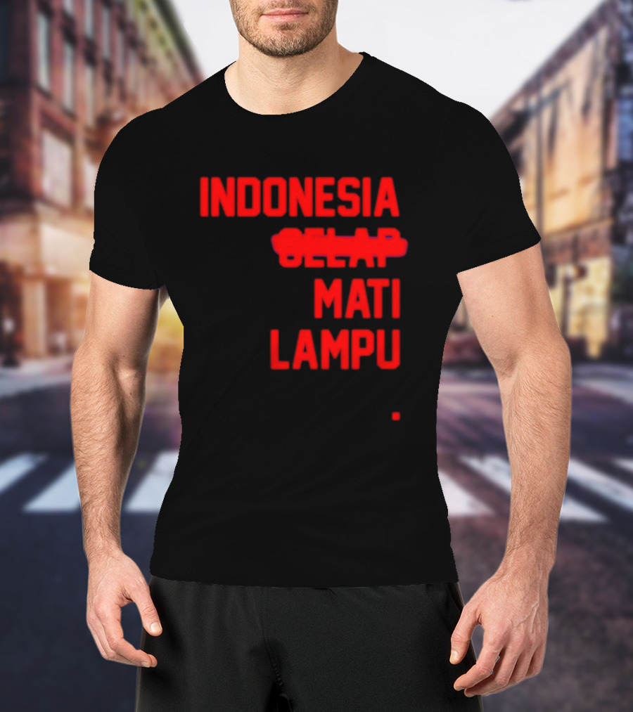 Indonesia Gelap Mati Lampu Blackout T-Shirt