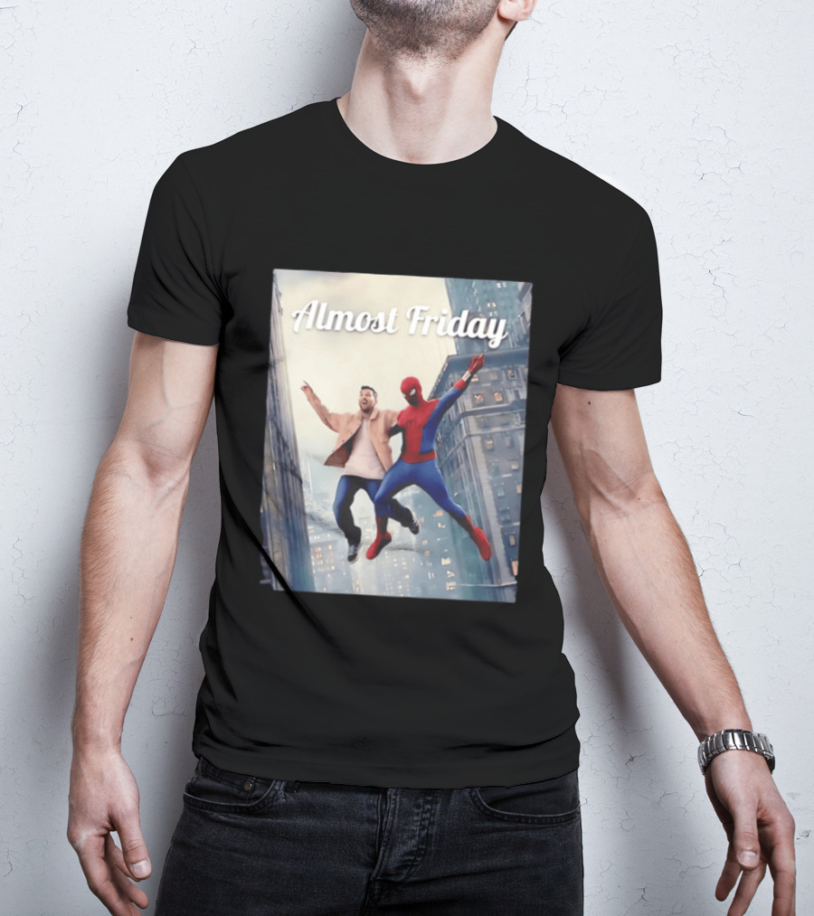 Almost Friday Lionel Messi Spider Man Cityscape Adventure T-Shirt