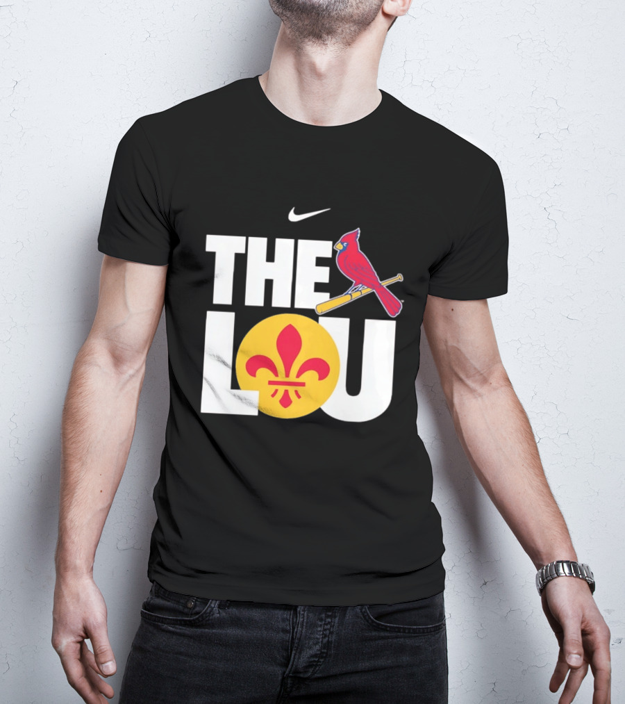 Nike St. Louis Cardinals The Lou Fleur De Lis Classic Baseball Fan Gear T-Shirt