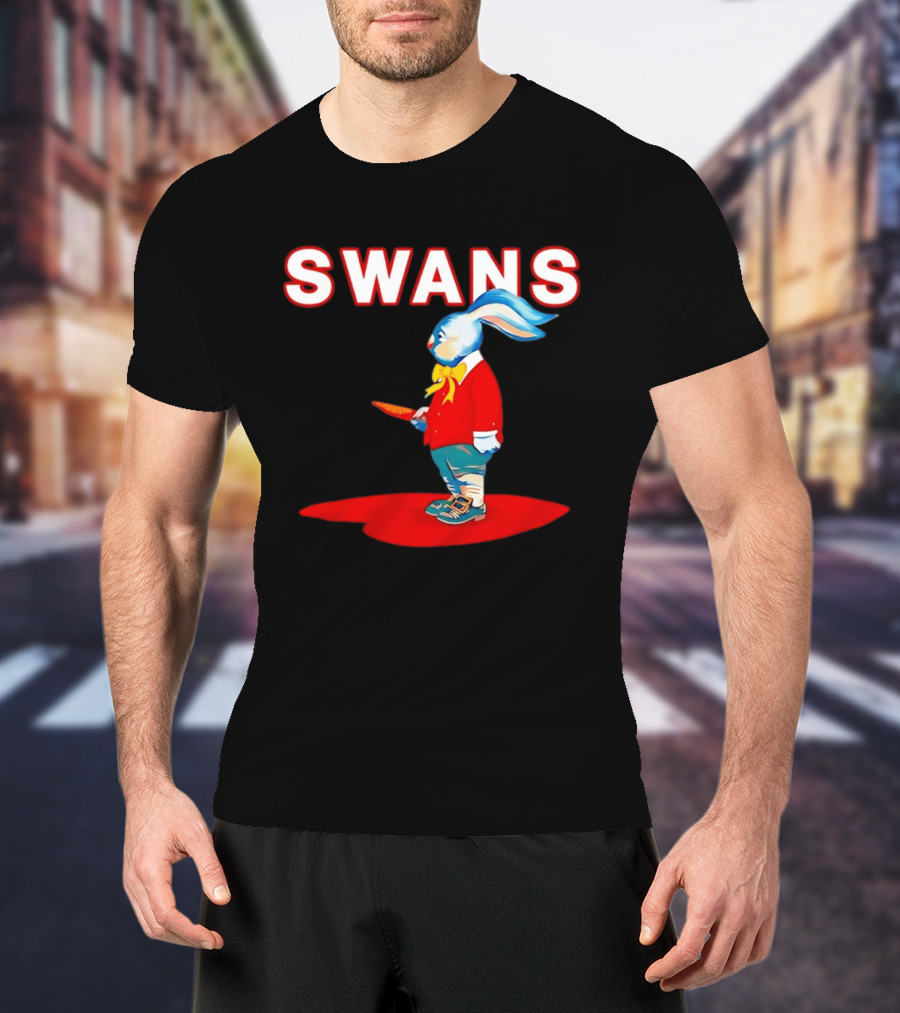 Swans Rabbit With Carrot Red Suit Michael Gira T-Shirt