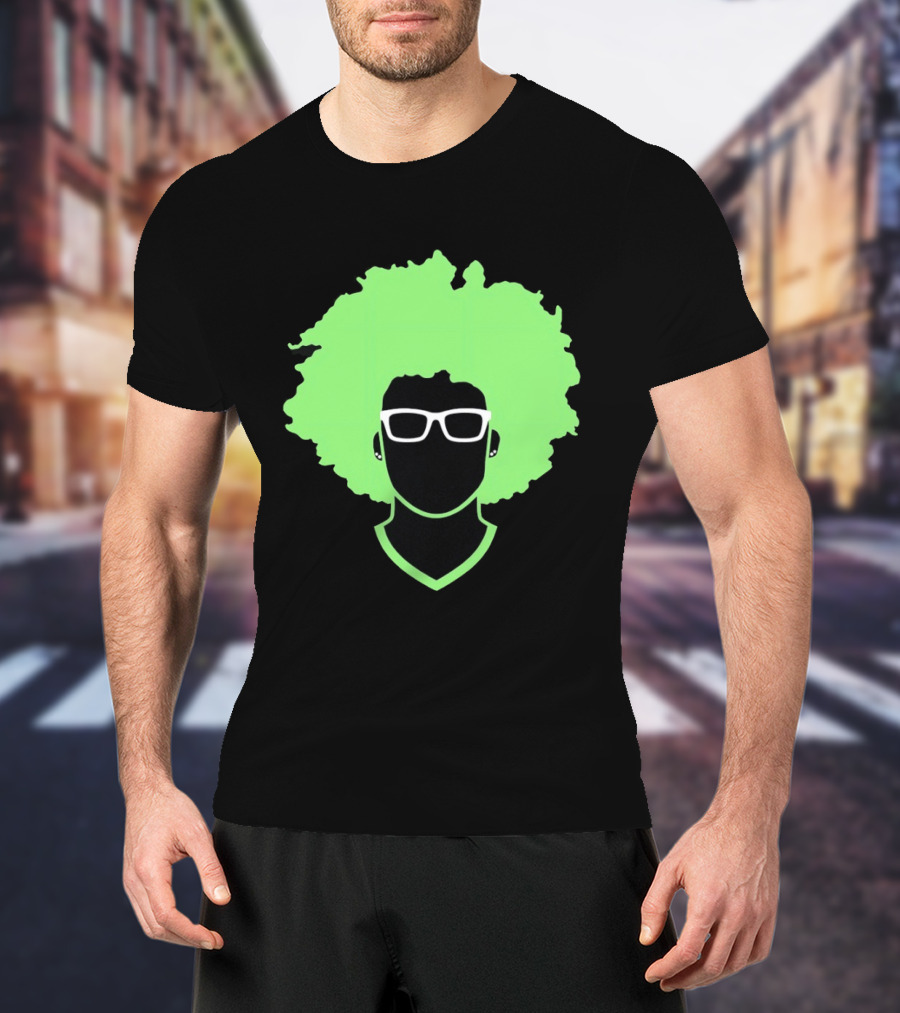 Olivia Miles Neon Afro Glasses Outline Minnesota Lynx T-Shirt