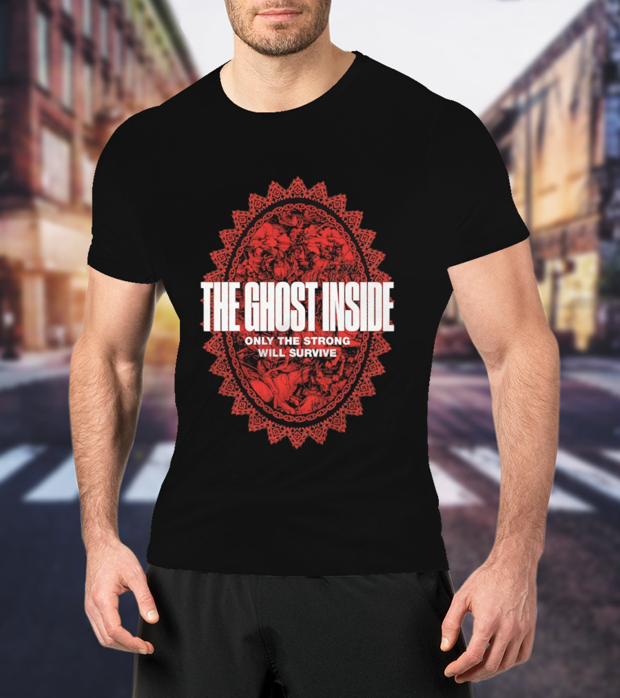 The Ghost Inside Only The Strong Will Survive Red Oval T-Shirt