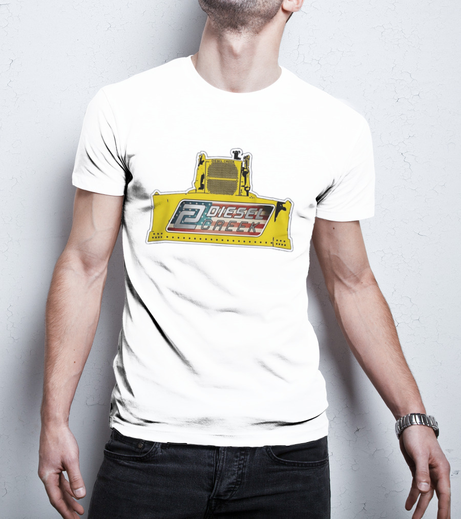 Diesel Creek 46A Dozer Iconic American Flag T-Shirt
