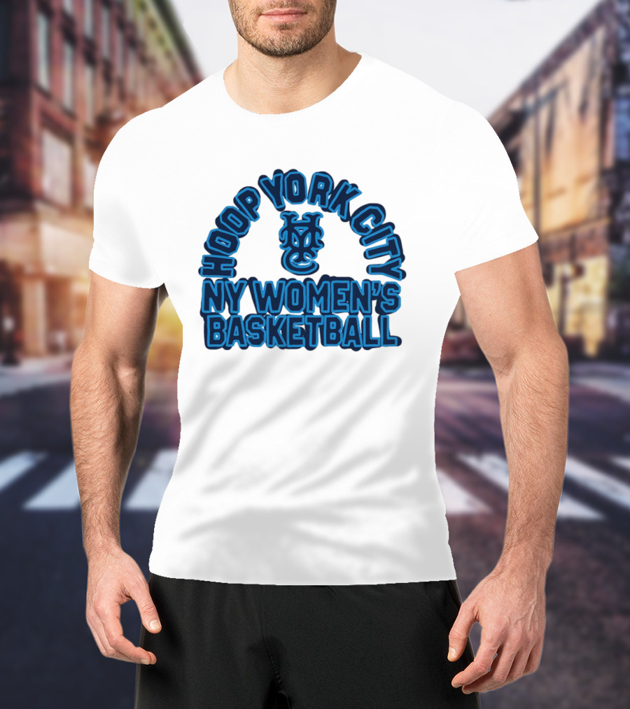 Hoop York City NY Women's Basketball New York Knickerbockers Basketball T-Shirt