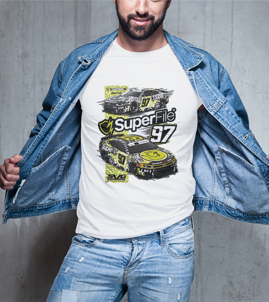 SuperFile 97 Shane Van Gisbergen NASCAR Trackhouse Racing Lefty Out There T-Shirt