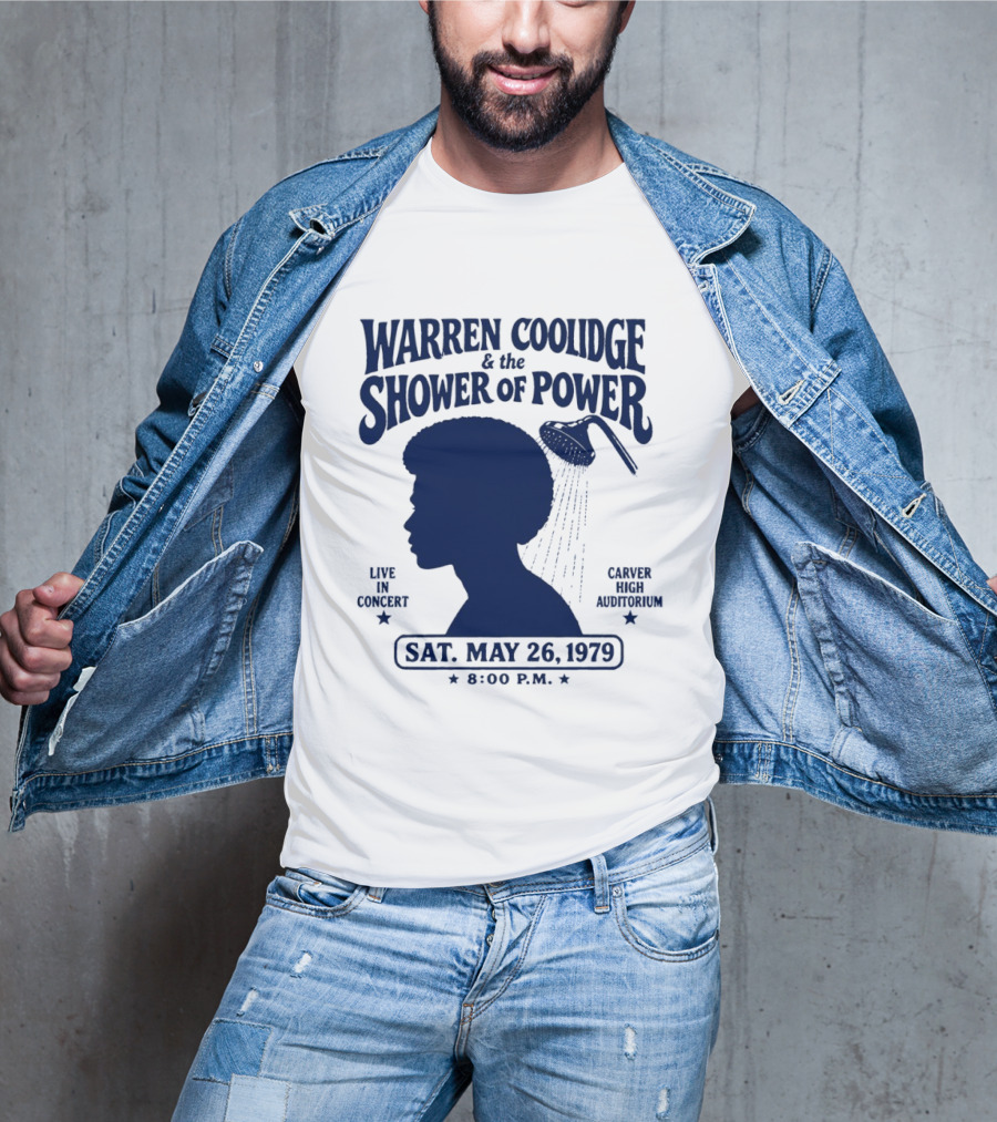 Warren Coolidge & The Shower Of Power Live In Concert Carver High Auditorium Sat May 26 1979 8:00 P.M. T-Shirt