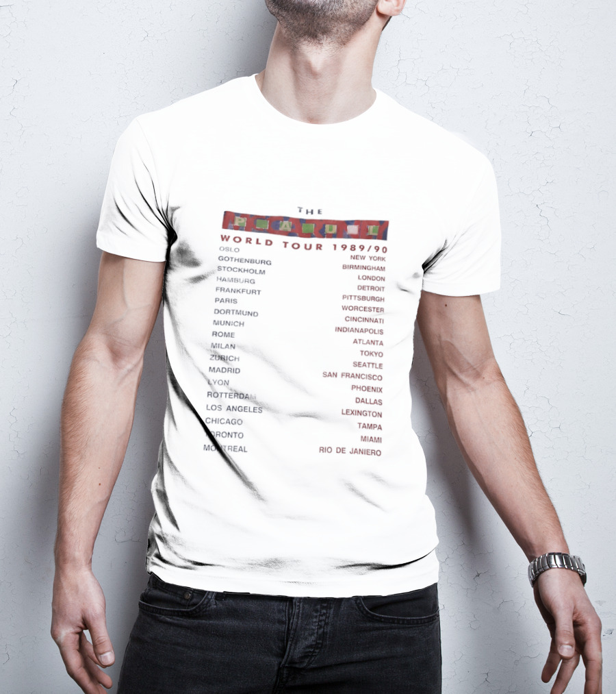 The McCartney World Tour 1989 1990 Tokyo Los Angeles Cities List Concert Dates T-Shirt