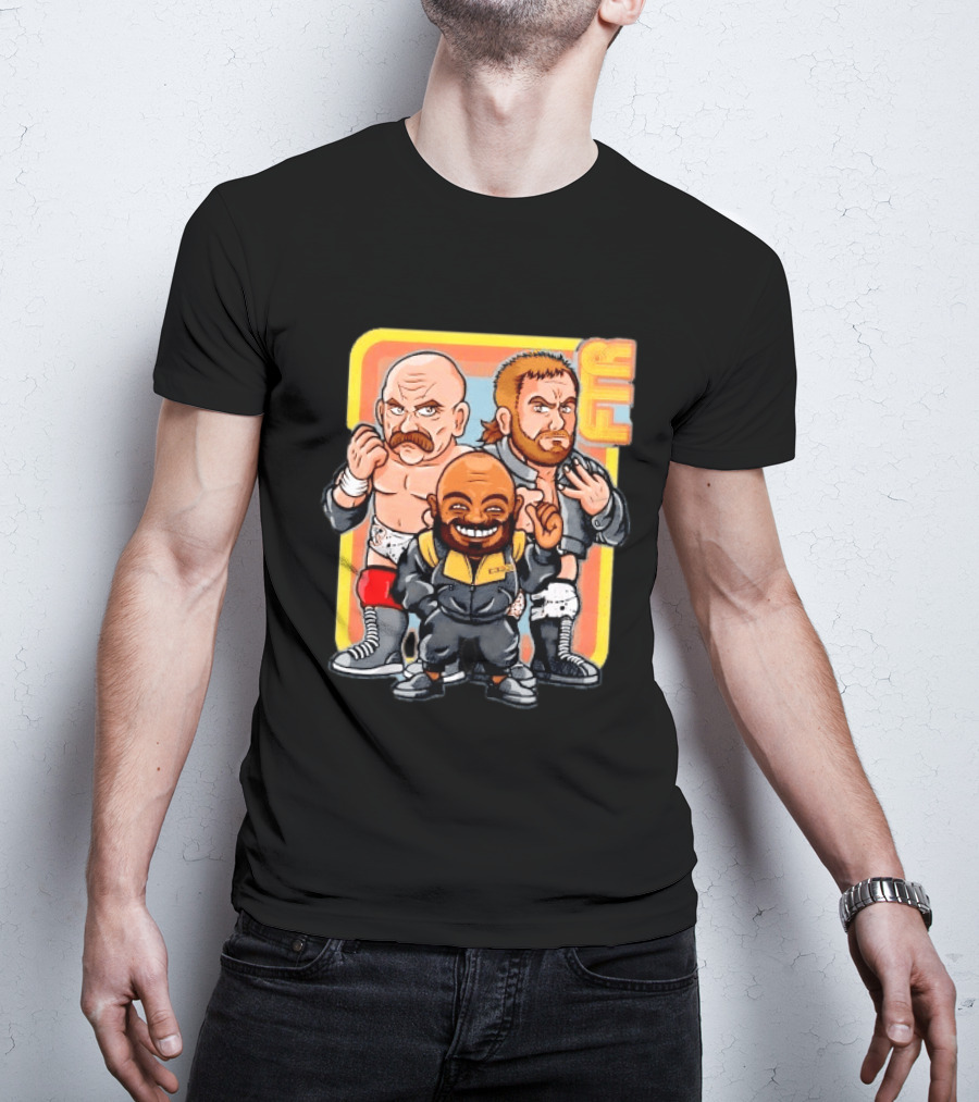AEW Big Stoke FTR Wrestling Stable Cartoon Characters T-Shirt