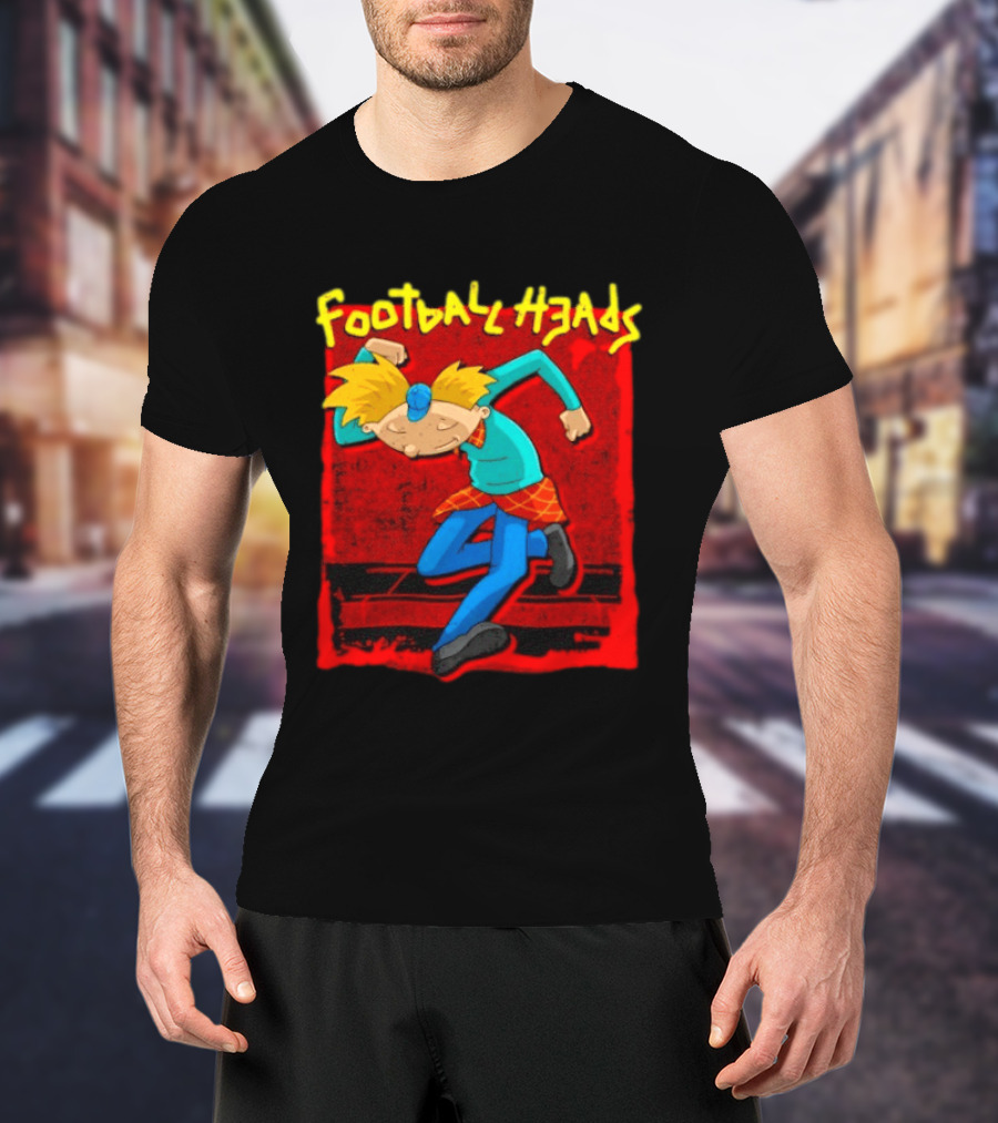 Hey Arnold Football Heads Nickelodeon Classic Cartoon T-Shirt