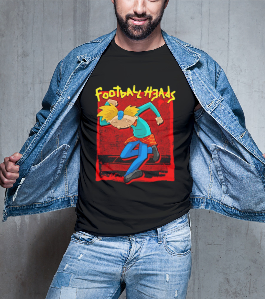 Hey Arnold Football Heads Nickelodeon Classic Cartoon T-Shirt