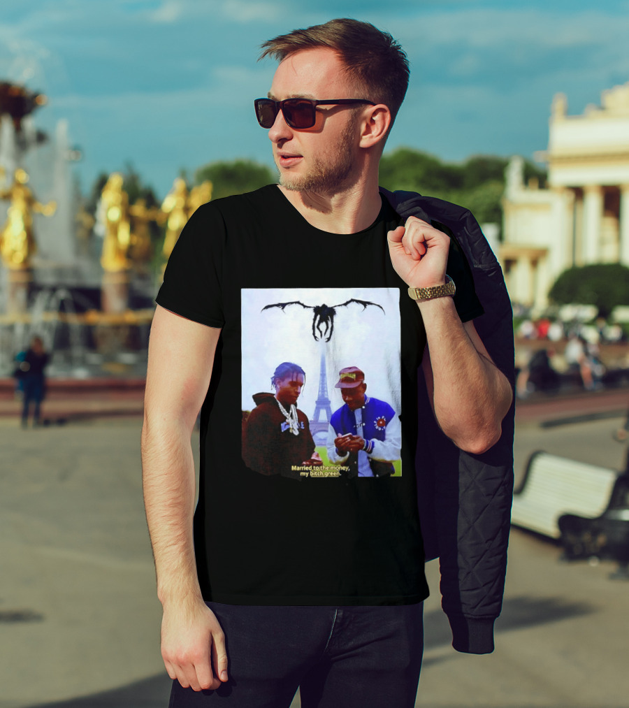 ASAP Rocky Tyler The Creator Eiffel Tower Married To The Money My Bitch Green T-Shirt