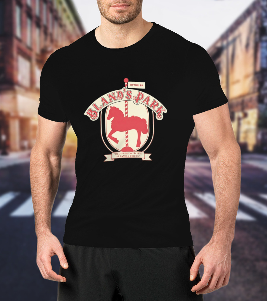 Bland's Park Tipton PA Old Fashioned Carousel Horse Family Prices Fun T-Shirt