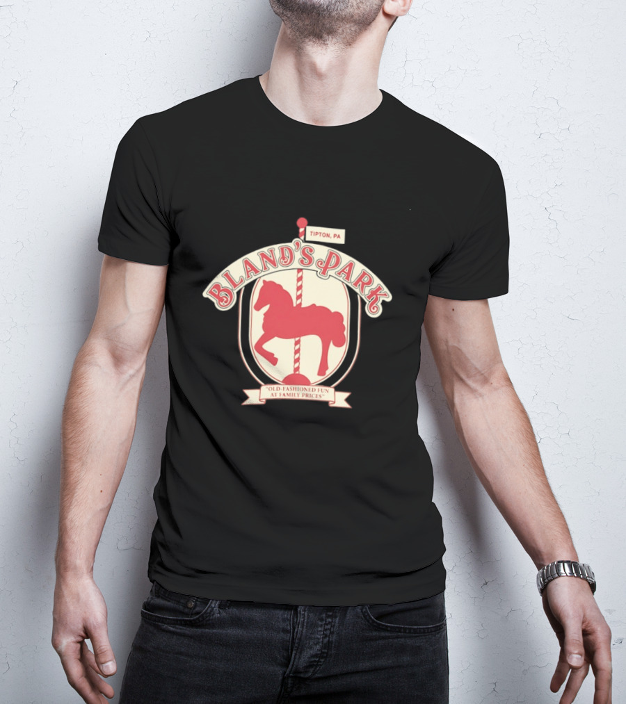 Bland's Park Tipton PA Old Fashioned Carousel Horse Family Prices Fun T-Shirt
