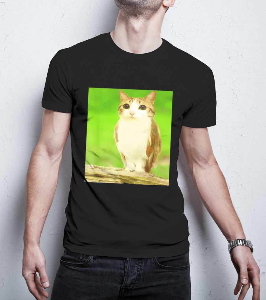 Cat Owl Hybrid Animal Mashup Creature Fusion T-Shirt