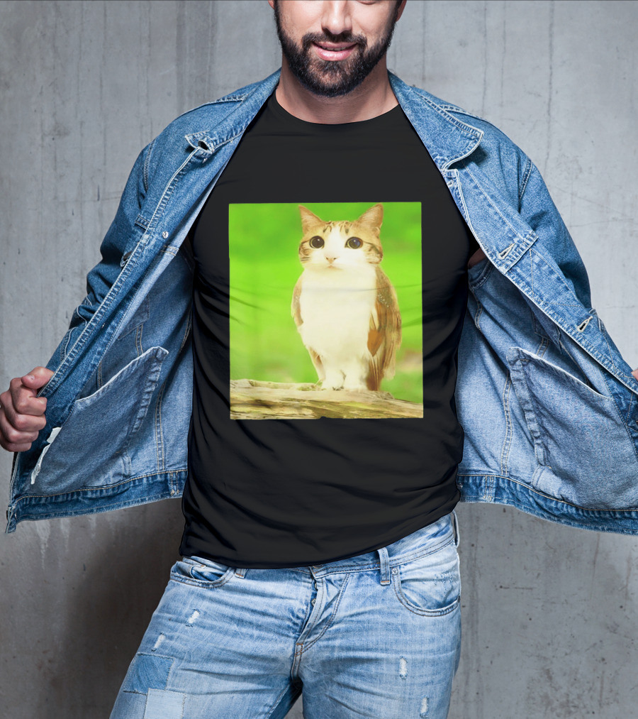 Cat Owl Hybrid Animal Mashup Creature Fusion T-Shirt