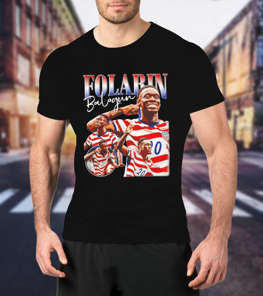 Folarin Balogun USMNT USA Soccer Team 20 Jersey T-Shirt