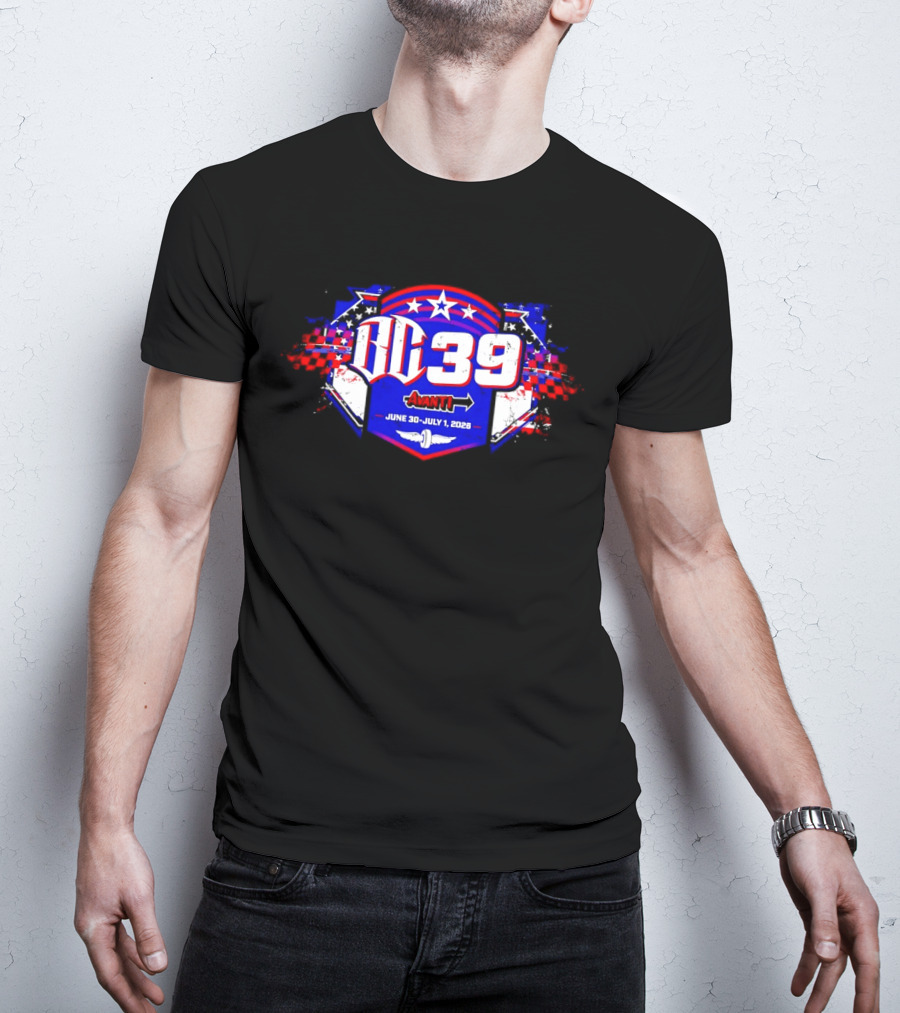 DC 39 Avanti Racing Event June 30 July 1 2026 Checkered Flags Stars Wings T-Shirt