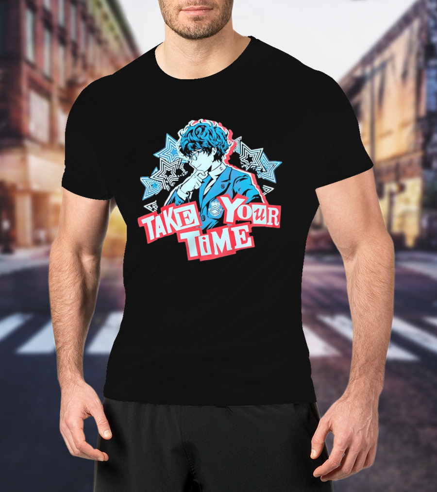 Persona 5 Joker Take Your Time Stars T-Shirt
