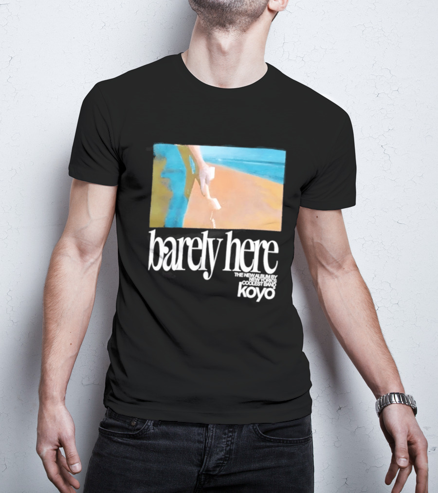 Koyo Barely Here Album Cover Art Beach Scene With Telephone T-Shirt