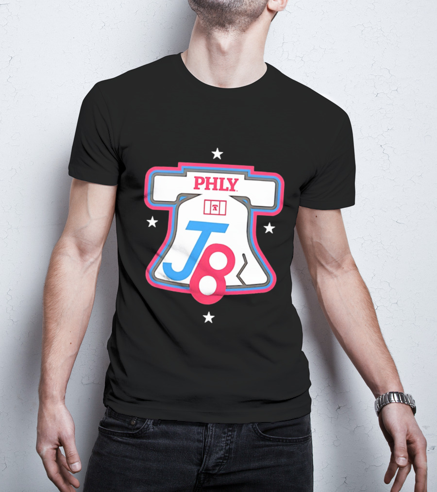 PHLY J8 Liberty Bell Stars Philadelphia Phillies T-Shirt