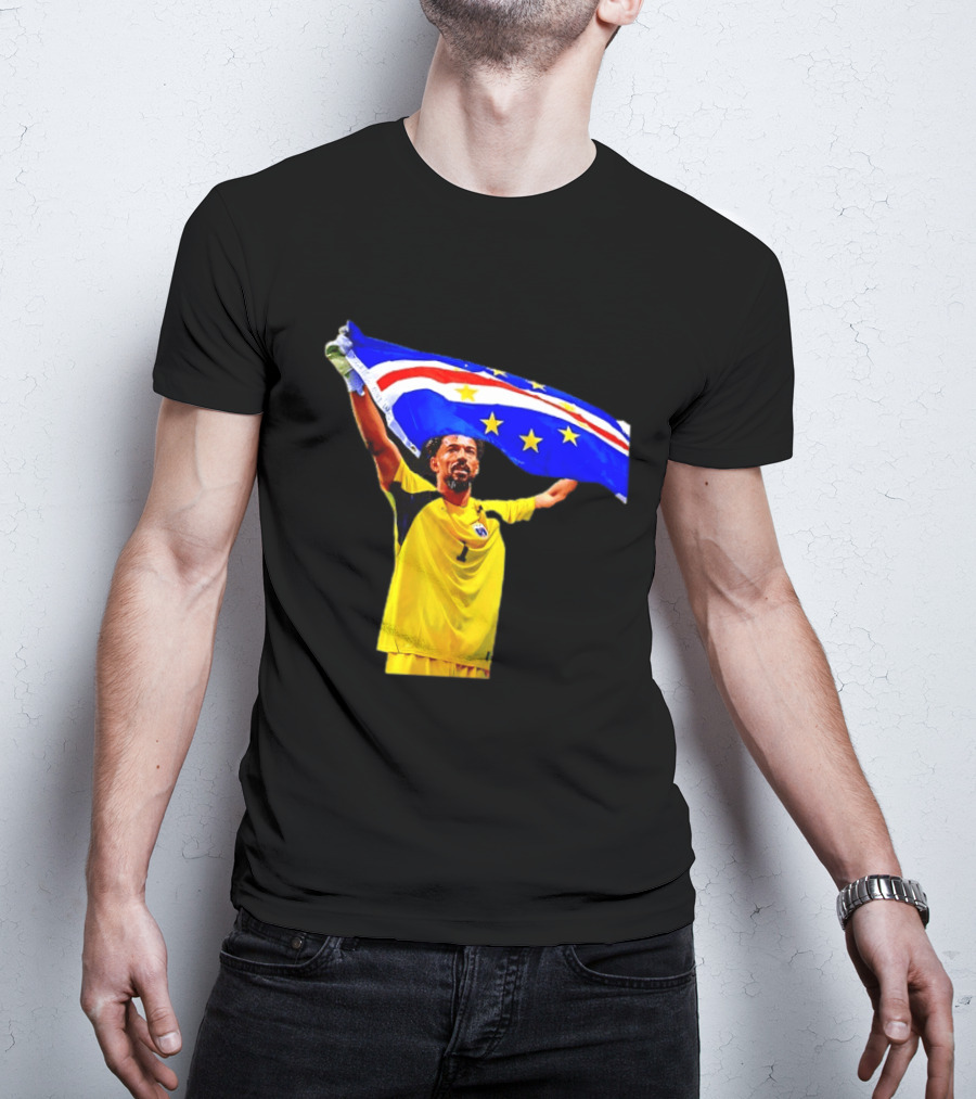 Vozinha Cape Verde Football Team Flag Celebration T-Shirt