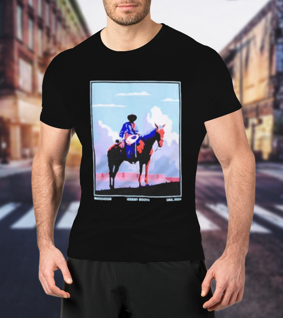 Dog Cowboy By Jeremy Booth USA 2024 T-Shirt