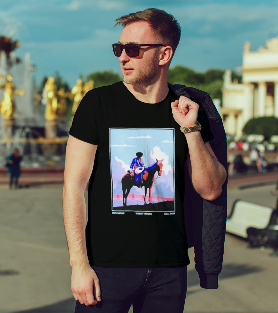 Dog Cowboy By Jeremy Booth USA 2024 T-Shirt