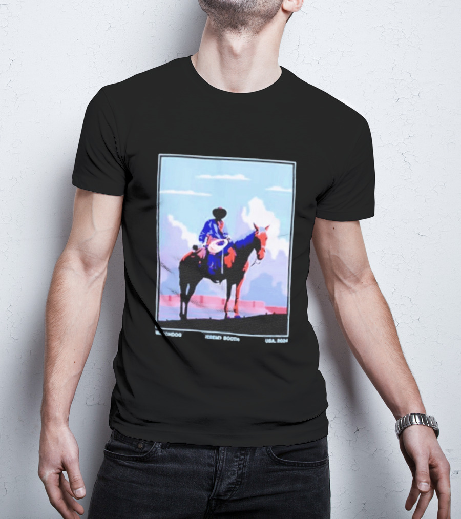 Dog Cowboy By Jeremy Booth USA 2024 T-Shirt
