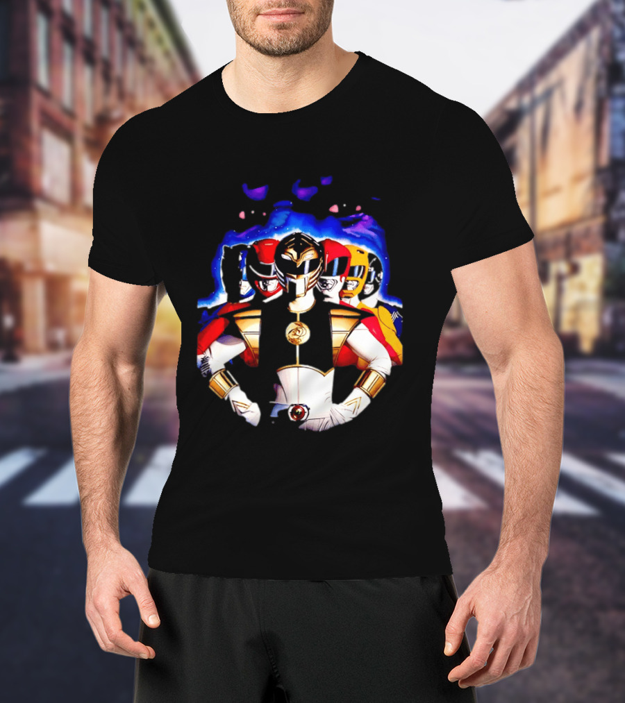 Power Rangers White Ranger Mighty Morphin Team Legacy T-Shirt