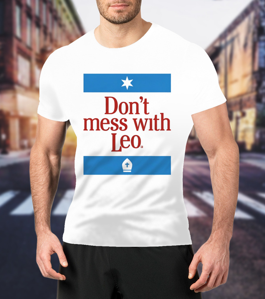 Don't Mess With Leo Mitre Star T-Shirt