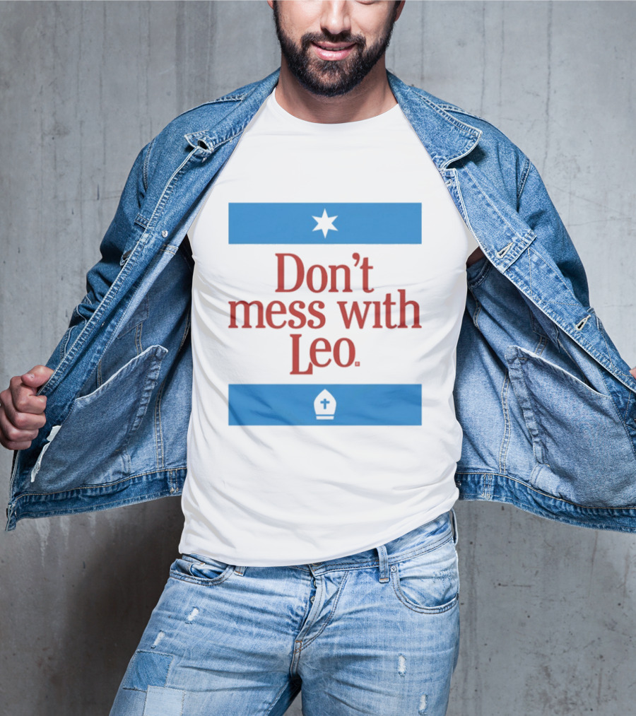 Don't Mess With Leo Star And Cross T-Shirt