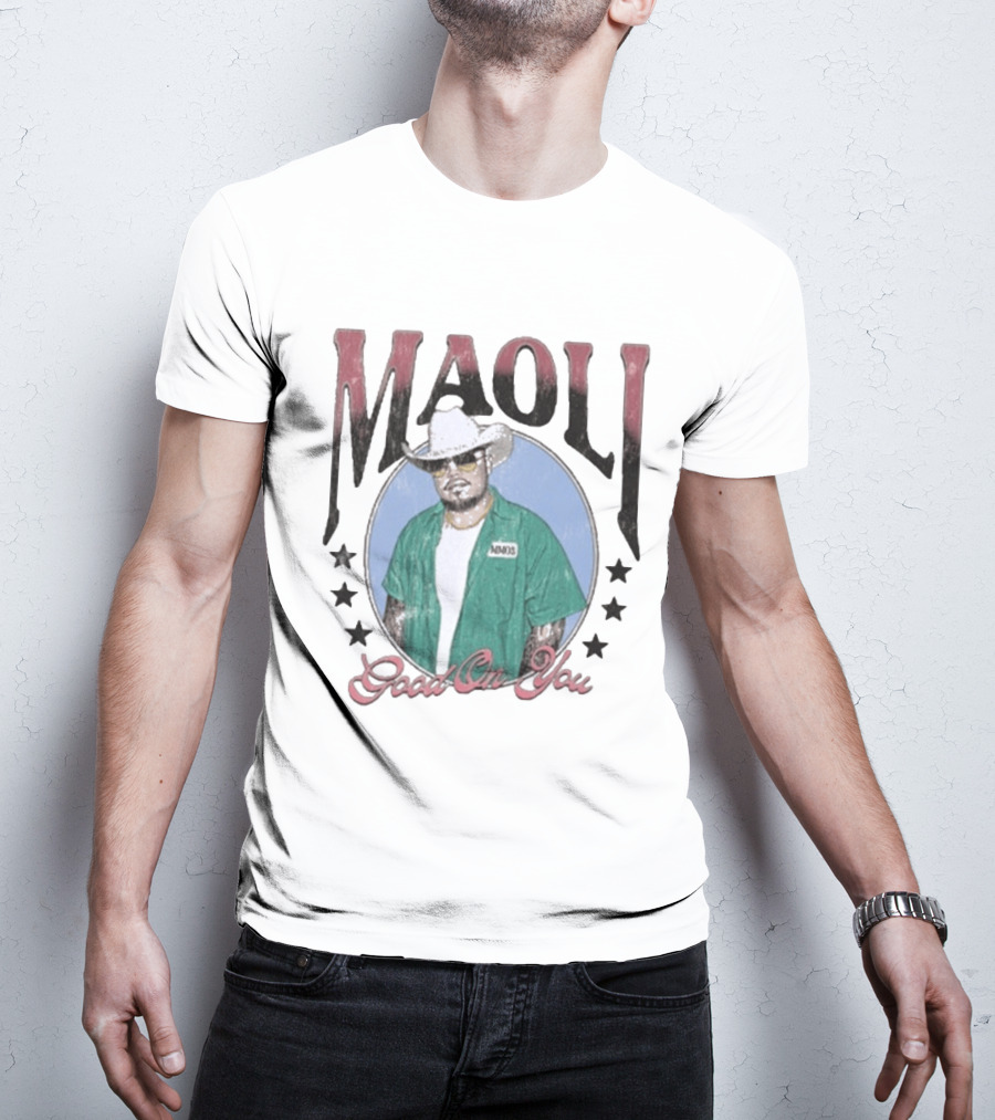 Maoli Good On You Cowboy Hat And Green Jacket Stars T-Shirt