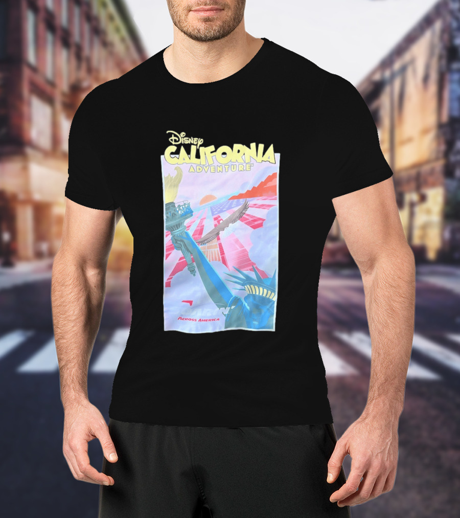 Disney California Adventure Park Soarin' Across America Liberty Eagle T-Shirt