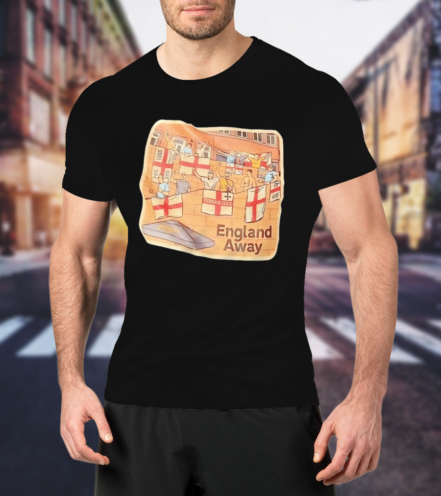 England Away Terrace Cult For King And Country Flag T-Shirt