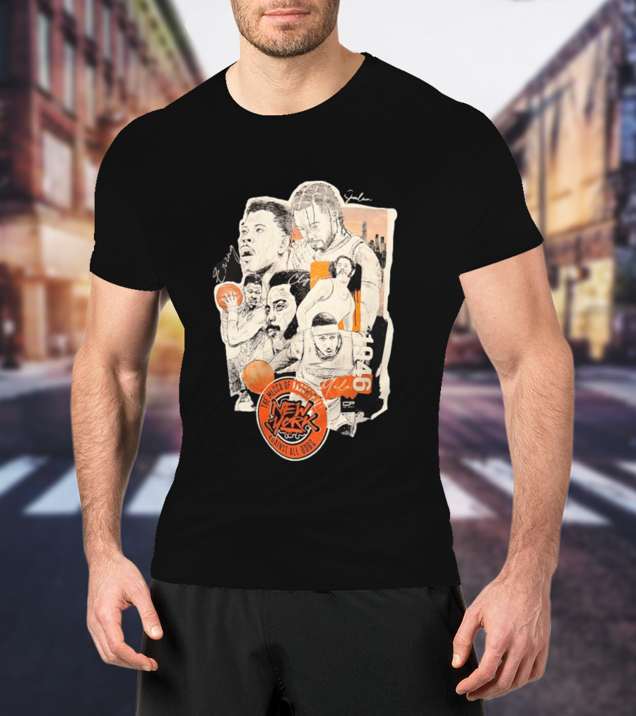 Ewing Jalen Clyde Melo New York Knicks The Mecca Of Basketball 1946 Against All Odds T-Shirt
