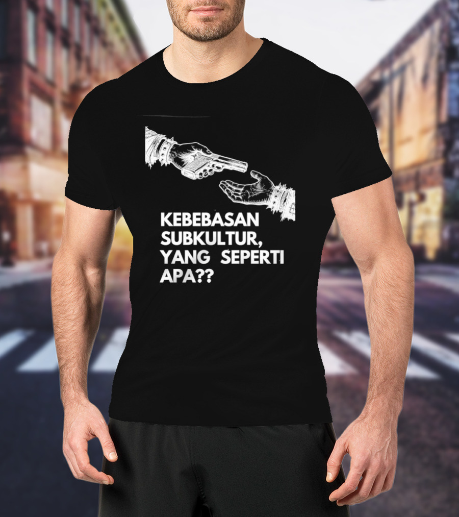 Kebebasan Subkultur Yang Seperti Apa Pertanyaan Tanda Gambar Tangan T-Shirt
