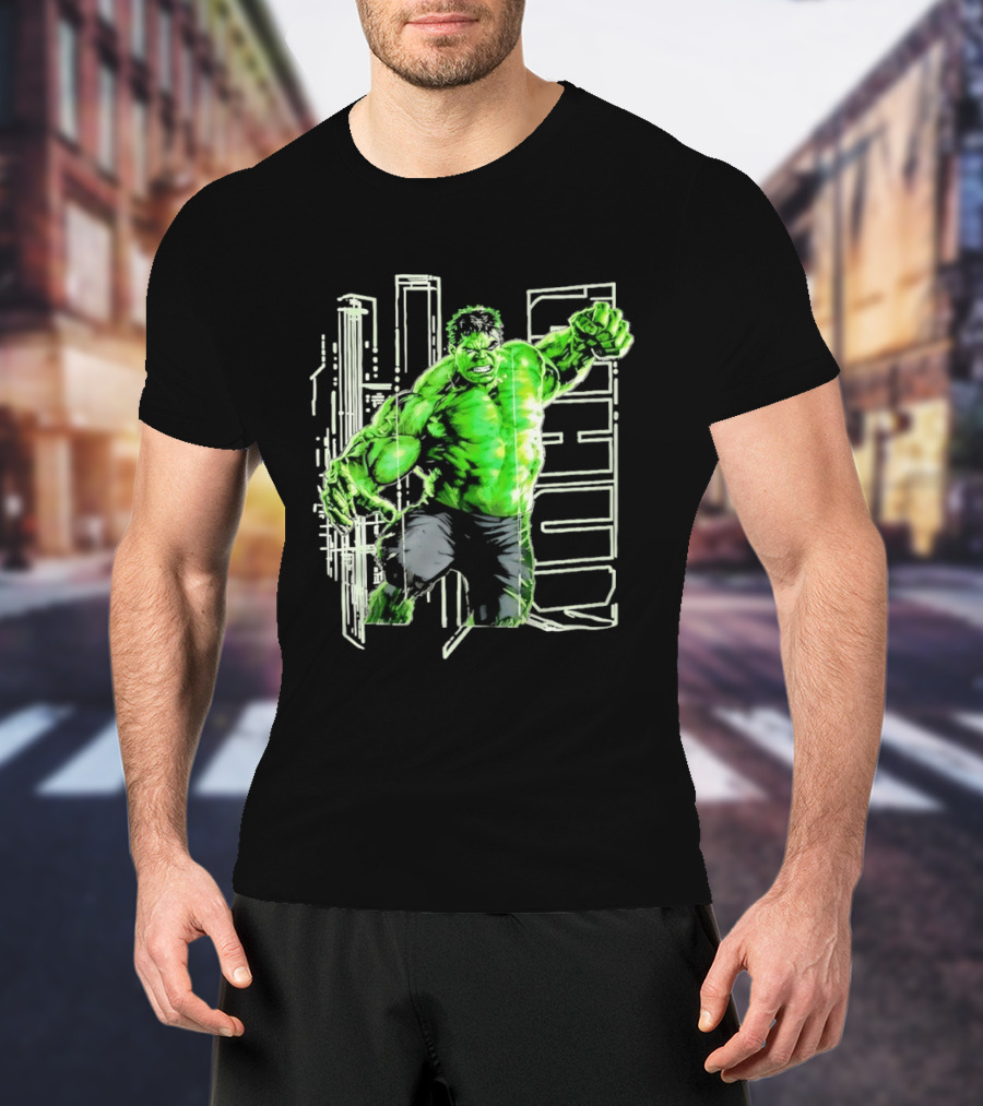 Marvel Hulk Glow Gamma Smash Action T-Shirt
