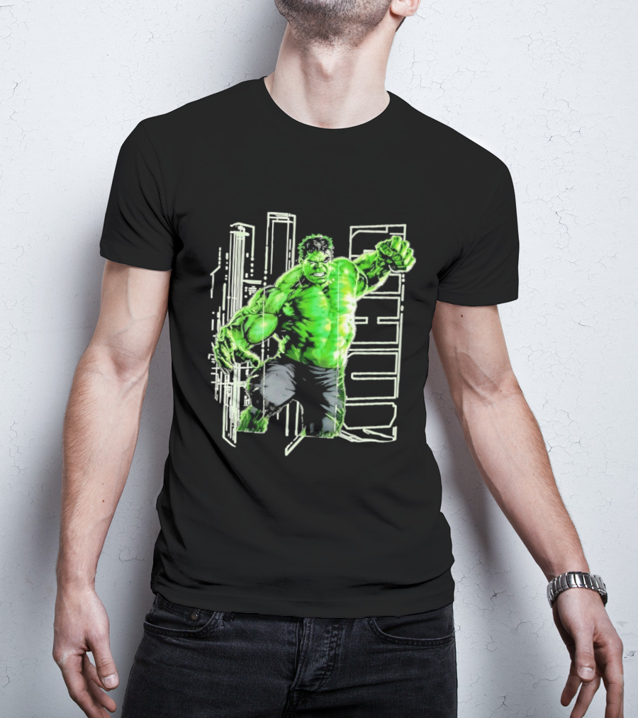 Marvel Hulk Glow Gamma Smash Action T-Shirt