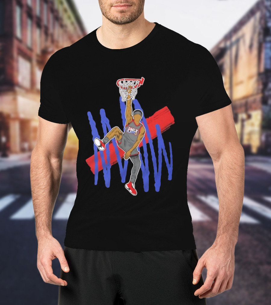FHLY Basketball Dunk Athlete V J Edgecombe Highlight Action T-Shirt