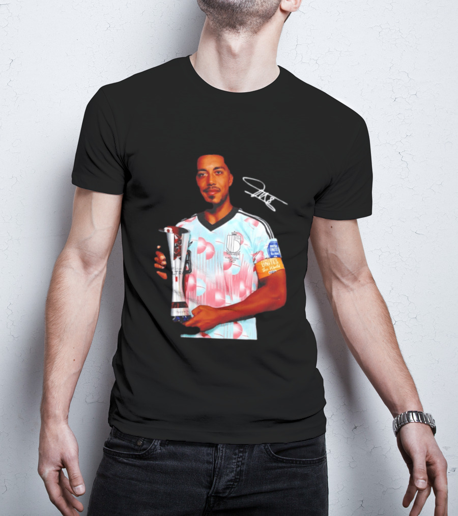Youri Tielemans Belgium Football Unites The World Trophy Winning Moment T-Shirt