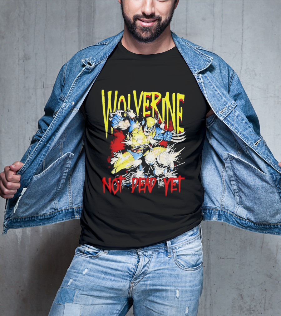 Wolverine Marvel Comics Not Dead Yet Bold Color T-Shirt