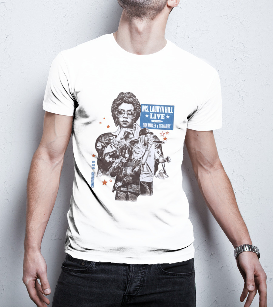 Ms Lauryn Hill Live Zion Marley YG Marley Canary Islands February 2026 T-Shirt