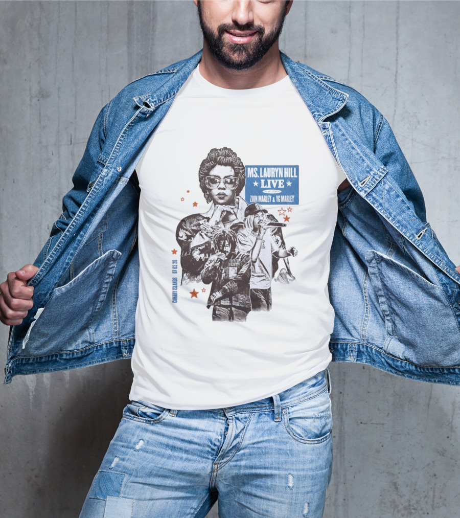 Ms Lauryn Hill Live Zion Marley YG Marley Canary Islands February 2026 T-Shirt